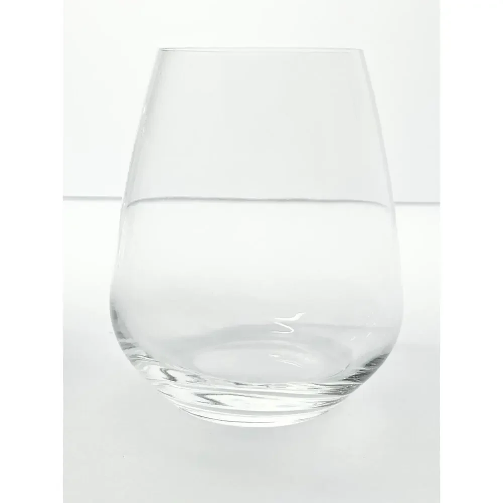 Luigi Bormioli “Crescendo” Set of 5 Stemless Wine Glasses 4 3/4” 23oz Signed